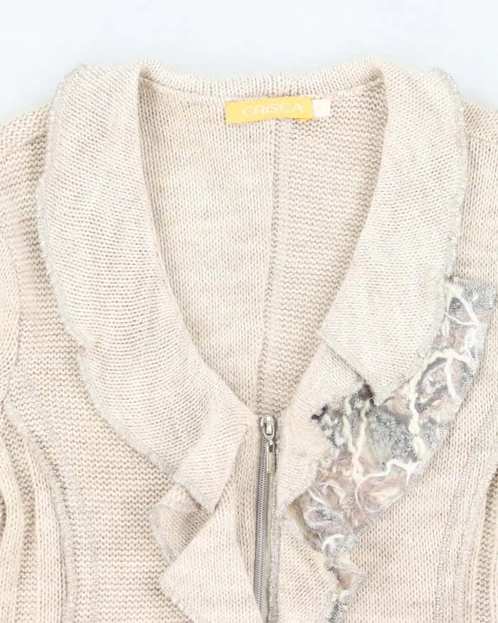 Vintage Y2k 00s Crisca Wool & Mohair Blend Cardigan - M sold by Rokit product image thumbnail 3
