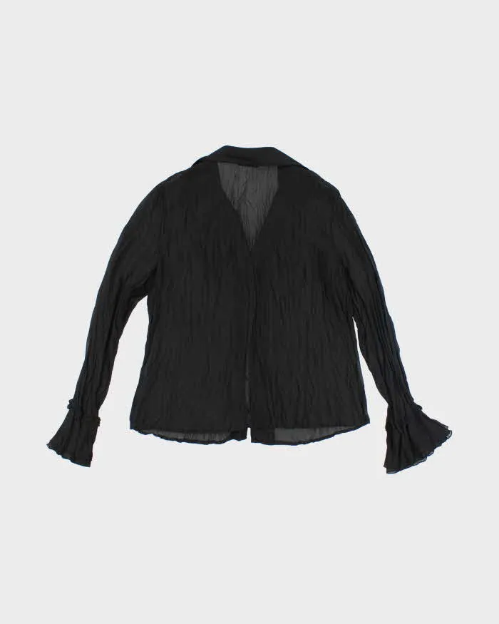 Vintage 90s Fred David Mesh Ruffle Blouse - M sold by Rokit product image thumbnail 2