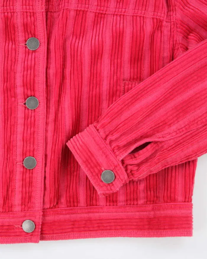 Vintage Y2k 00s Cabi Pink Corduroy Jacket - S sold by Rokit product image thumbnail 4