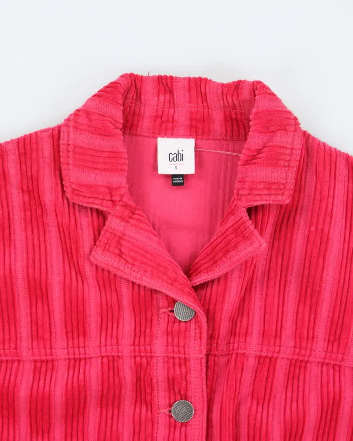Vintage Y2k 00s Cabi Pink Corduroy Jacket - S sold by Rokit product image thumbnail 3