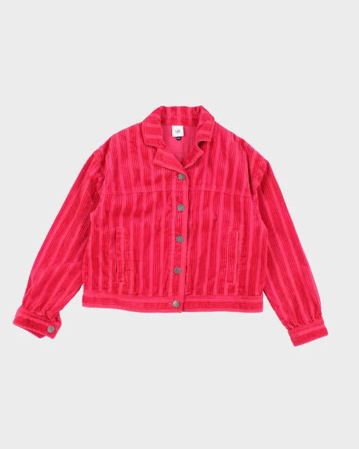 Vintage Y2k 00s Cabi Pink Corduroy Jacket - S sold by Rokit