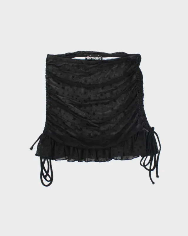 Vintage Y2k 00s Horoscope Ruched Bandeau Top - XS sold by Rokit