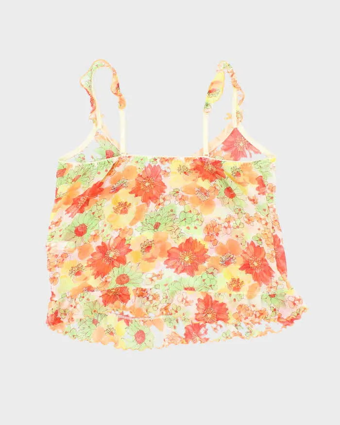 Vintage Y2k 00s Mesh Floral Cami - S sold by Rokit product image thumbnail 2