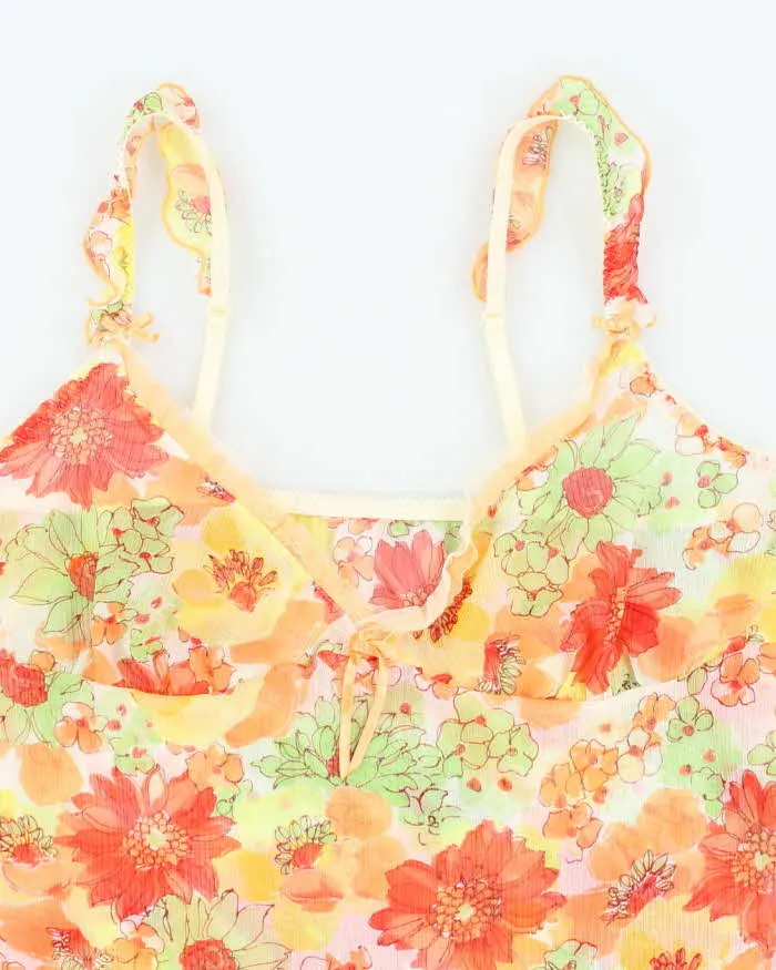 Vintage Y2k 00s Mesh Floral Cami - S sold by Rokit product image thumbnail 3