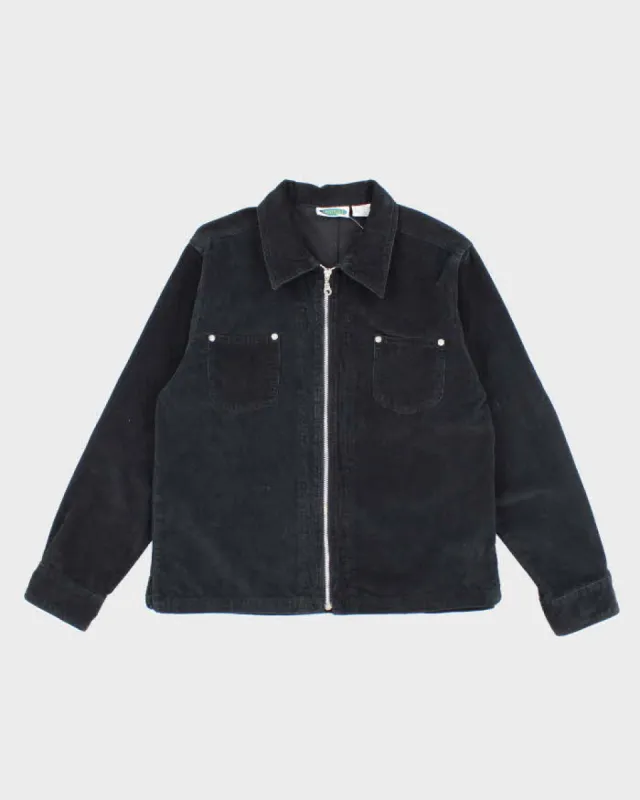 Vintage Y2k 00s Next Issue Zip-Up Corduroy Blouse - M sold by Rokit