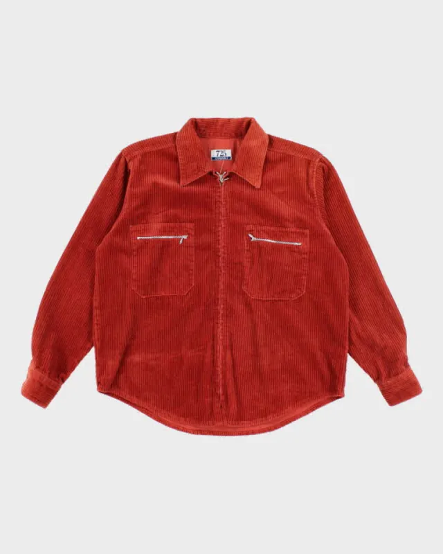Vintage 90's 725 Original Zip Up Corduroy Shirt - S sold by Rokit