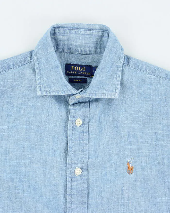 Vintage Ralph Lauren Lightweight Denim Shirt - S sold by Rokit product image thumbnail 3