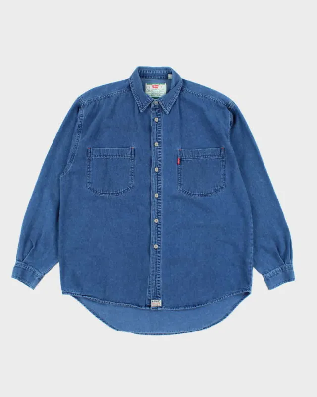 Vintage 90s Levi's Long Sleeve Denim Shirt - L sold by Rokit