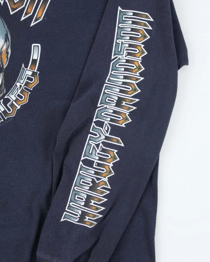 Harley Davidson Heavyweight Gothic Graphic Biker Long-sleeved T-Shirt - XL sold by Rokit product image thumbnail 4