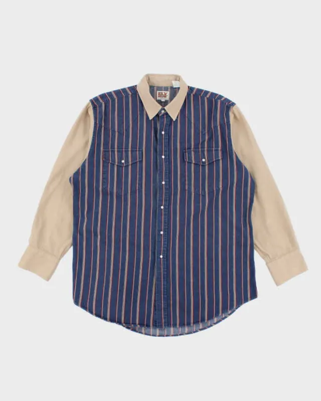 Vintage 90's Ely Cattlemen Heavyweight Western Denim Shirt - XL sold by Rokit