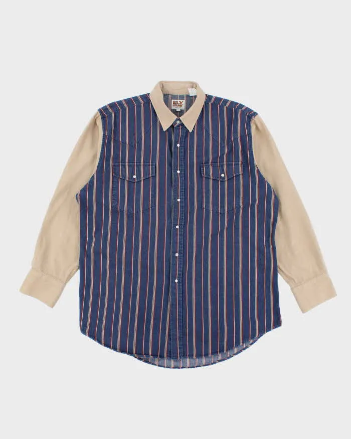 Vintage 90's Ely Cattlemen Heavyweight Western Denim Shirt - XL sold by Rokit