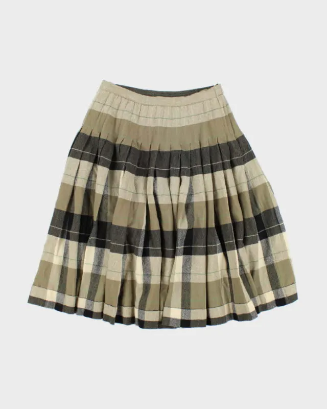 Vintage In 'n Outer Wool Blend Checked Skirt - XS sold by Rokit