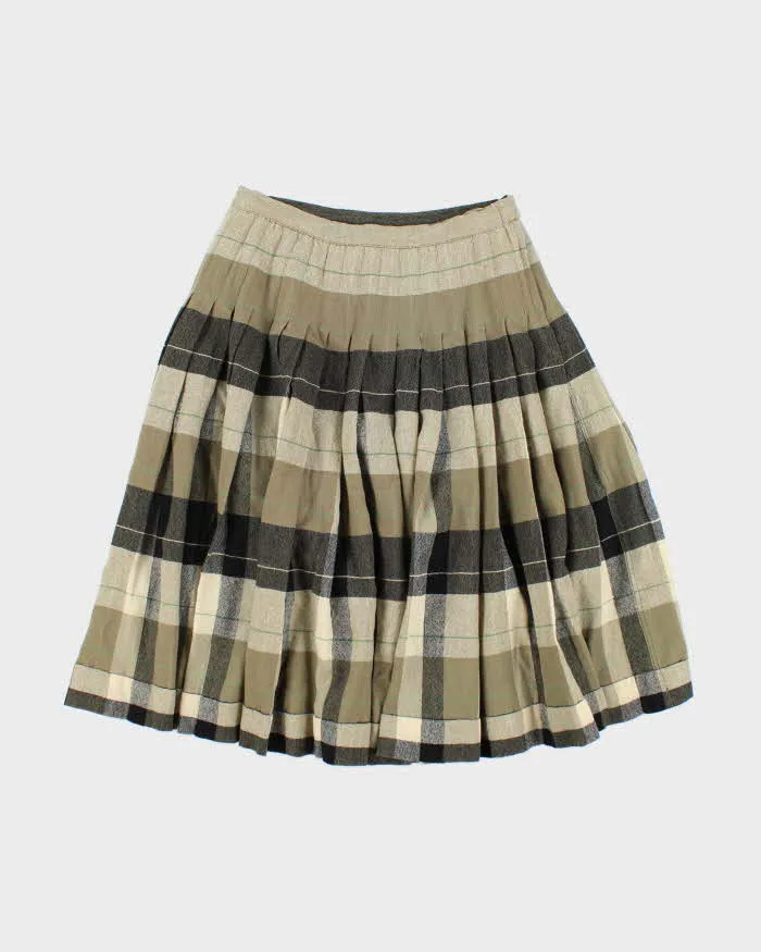 Vintage In 'n Outer Wool Blend Checked Skirt - XS sold by Rokit