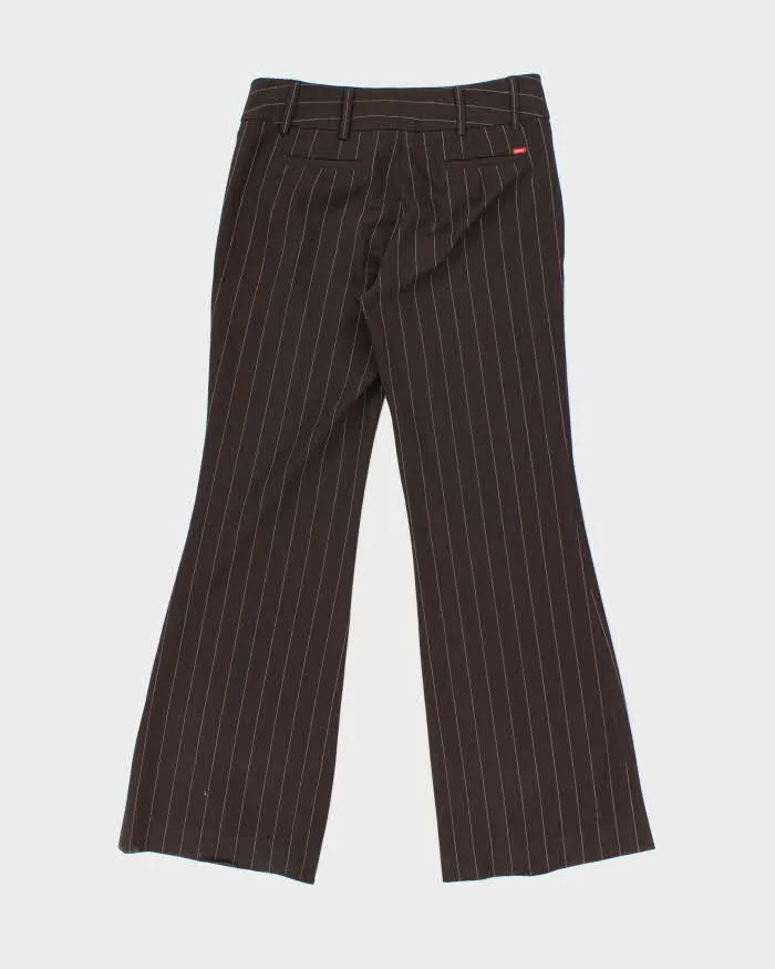 Vintage Y2k 00s Esprit Brown Pin Stripe Trousers - S sold by Rokit product image thumbnail 2
