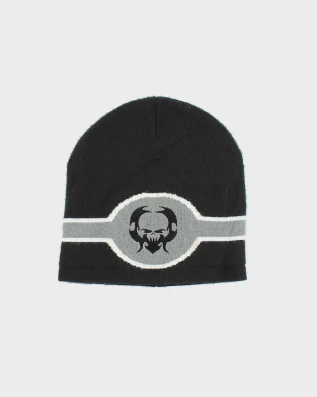 Vintage 2000's Gothic Embroidered Toque Beanie - OS sold by Rokit