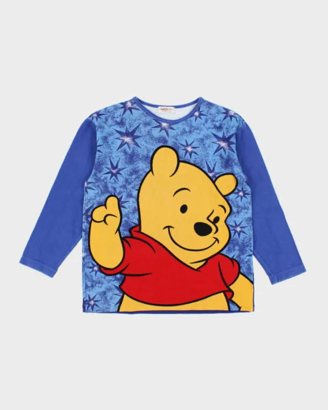 Vintage 90's Disney Winnie The Pooh All Over Print Long-sleeved T-Shirt - M sold by Rokit