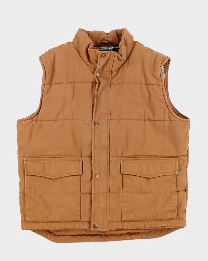 Vintage Dakota Flannel Lined Sleeveless Workwear Jacket - L sold by Rokit