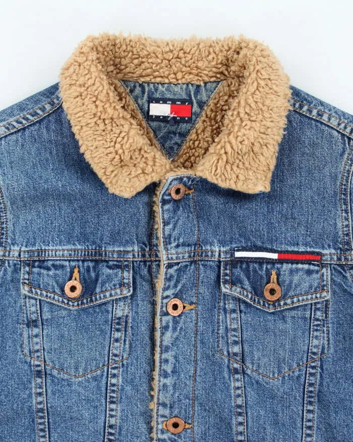 Vintage Tommy Hilfiger Lined Denim Jacket - M sold by Rokit product image thumbnail 3