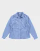 Vintage Y2k 00s Alia Blue Embroidered Corduroy Blouse - M sold by Rokit