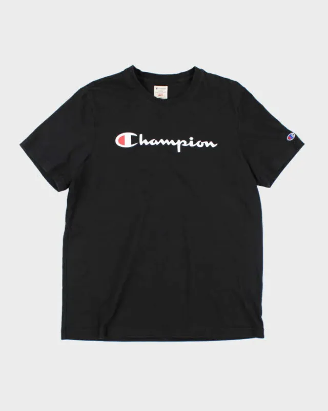 Vintage 2000's Champion Spell Out Logo Graphic T-Shirt - L sold by Rokit