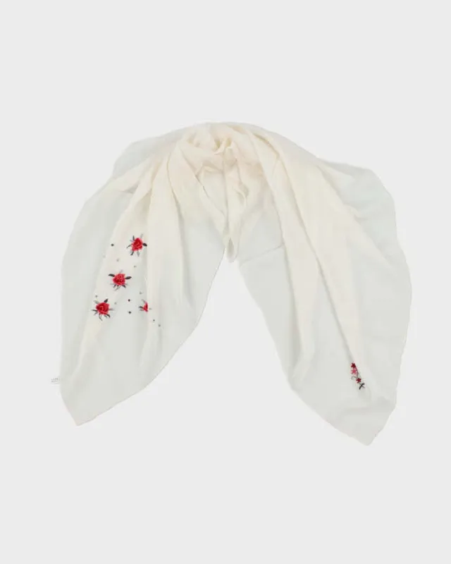 Vintage Silk Floral Scarf sold by Rokit