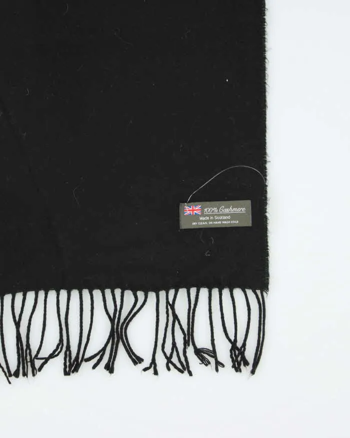 Vintage Black Cashmere Scarf sold by Rokit product image thumbnail 4