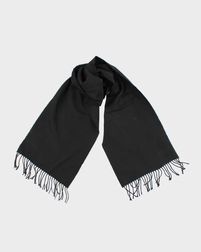 Vintage Black Cashmere Scarf sold by Rokit