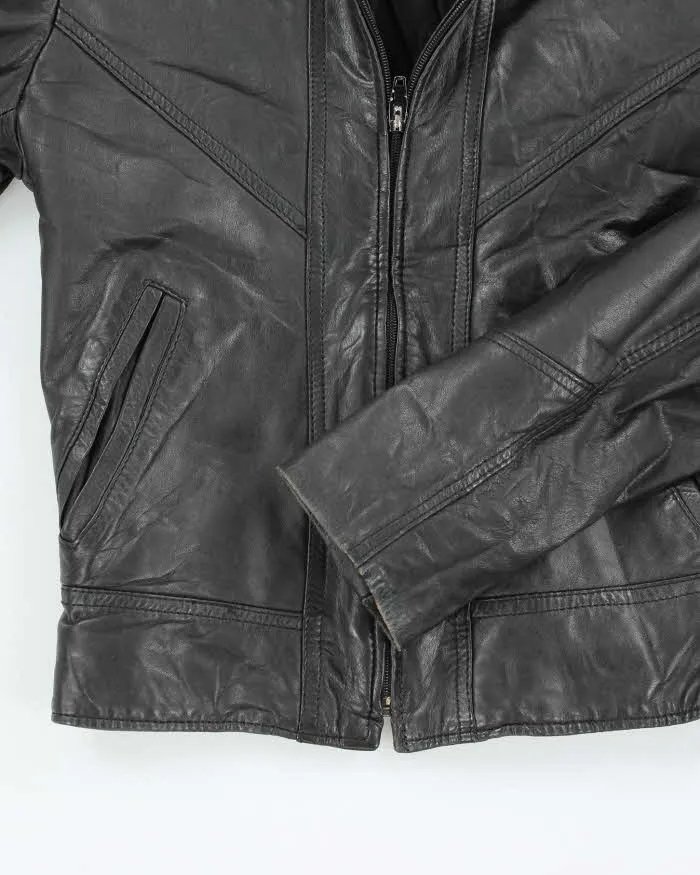 Vintage 90s Neto Black Leather Jacket - S sold by Rokit product image thumbnail 4