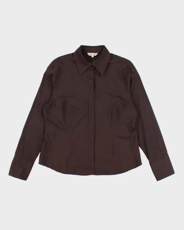 Vintage 90s Jessica Brown Blouse - L sold by Rokit