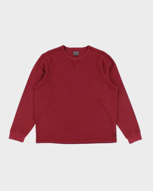 Vintage Y2K Guess Waffle Long-sleeved T-Shirt - XL sold by Rokit