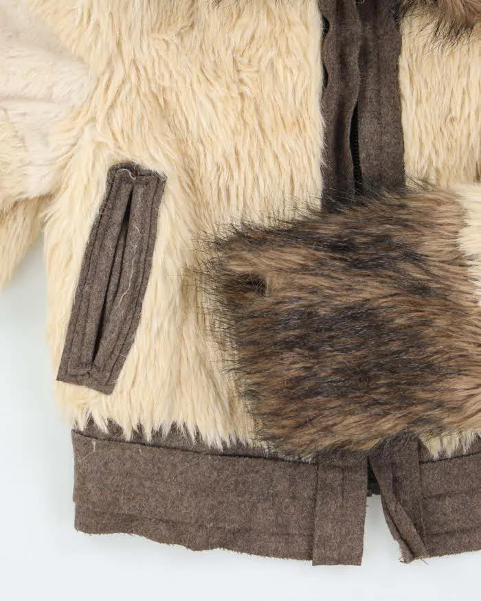 Vintage Y2k 00s Jessica Simpsons Faux Fur Wool Jacket - M sold by Rokit product image thumbnail 4