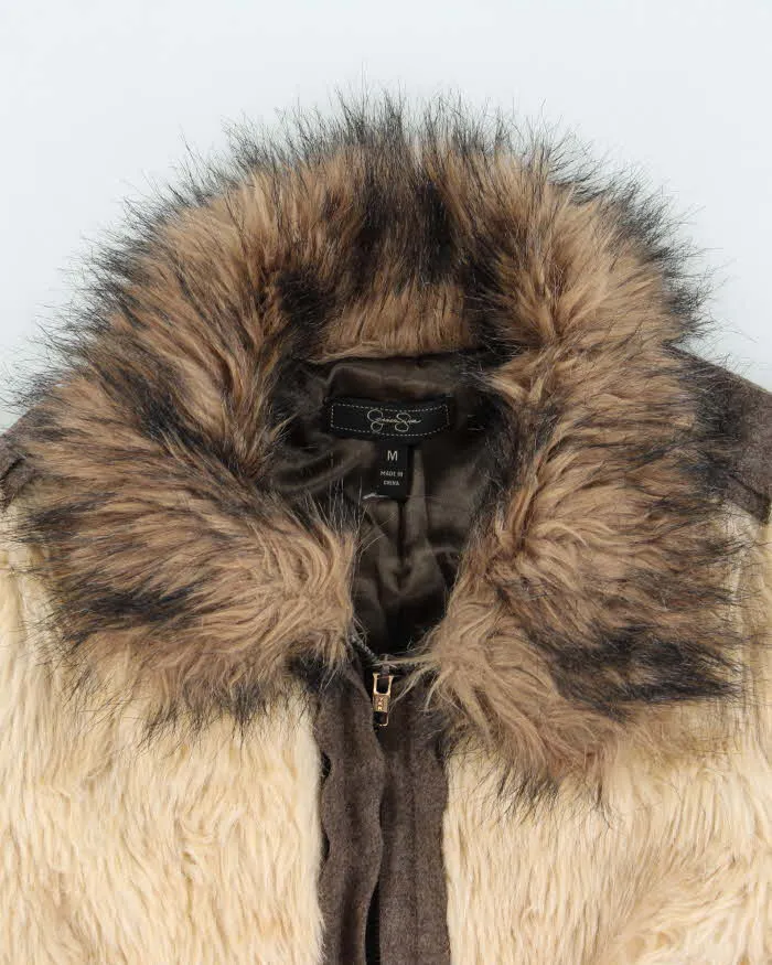 Vintage Y2k 00s Jessica Simpsons Faux Fur Wool Jacket - M sold by Rokit product image thumbnail 3