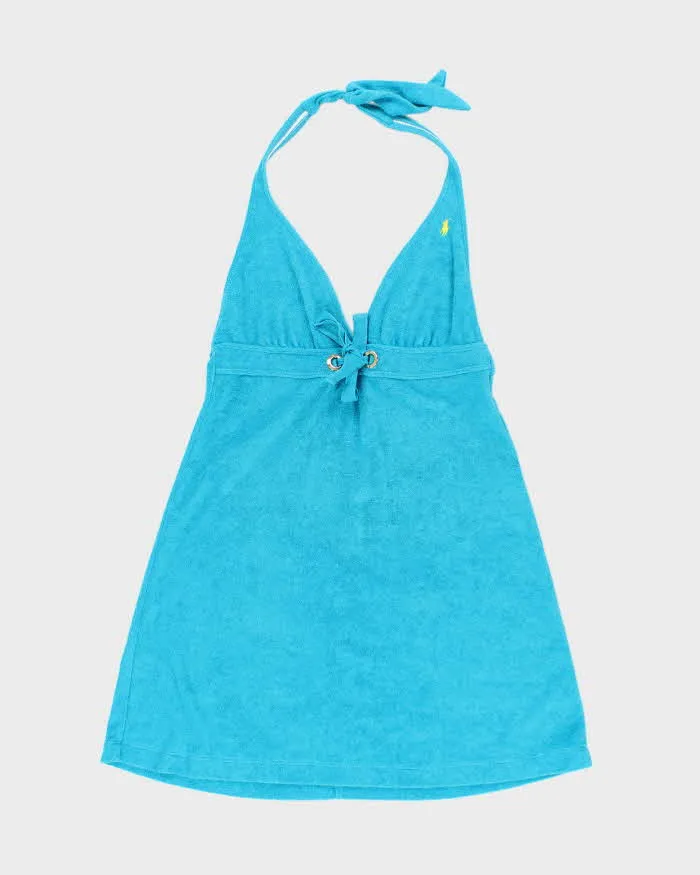 Vintage Ralph Lauren Towling Halter Neck Dress - XS sold by Rokit