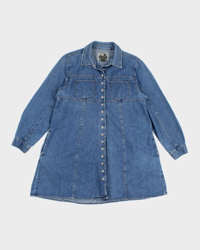 Vintage Levi's Silver Tab Denim Long Sleeve Dress - L sold by Rokit