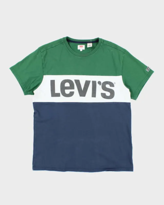 Vintage Levi's Spell Out Logo Graphic T-Shirt - M sold by Rokit
