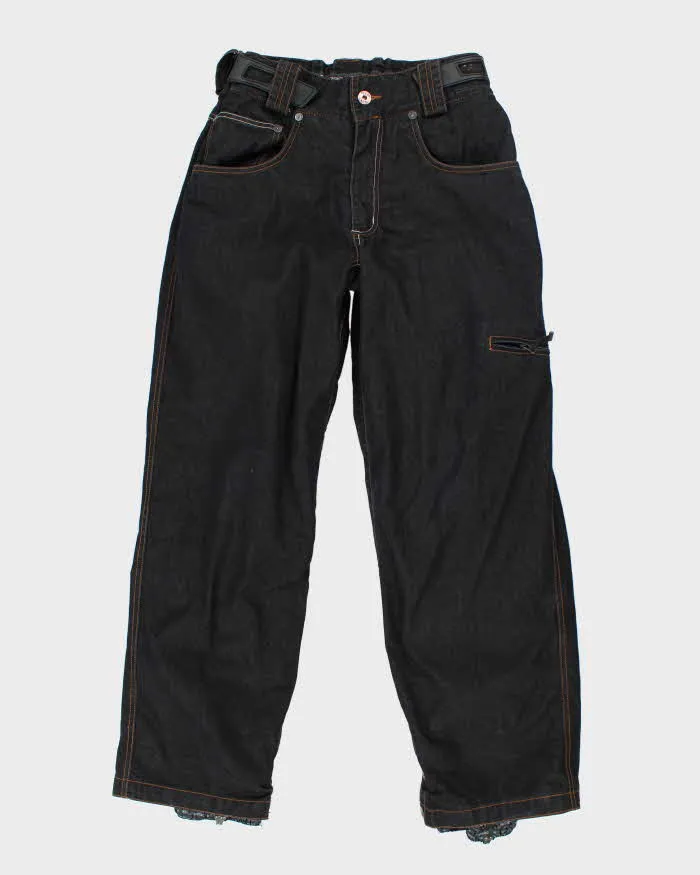 Vintage Y2K Ocean Earth Dark Wash Denim Baggy Ski Trousers - W32 L31 sold by Rokit