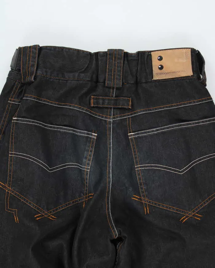 Vintage Y2K Ocean Earth Dark Wash Denim Baggy Ski Trousers - W32 L31 sold by Rokit product image thumbnail 4