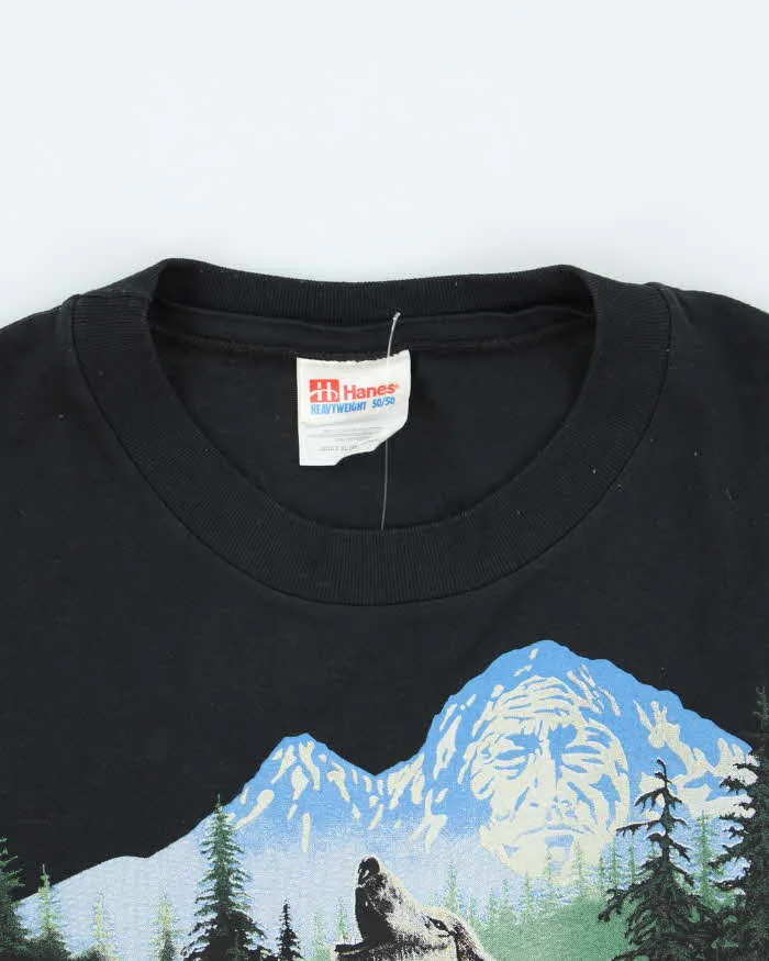 Vintage 90's Utah Howling Wolf Graphic T-Shirt - XL sold by Rokit product image thumbnail 3