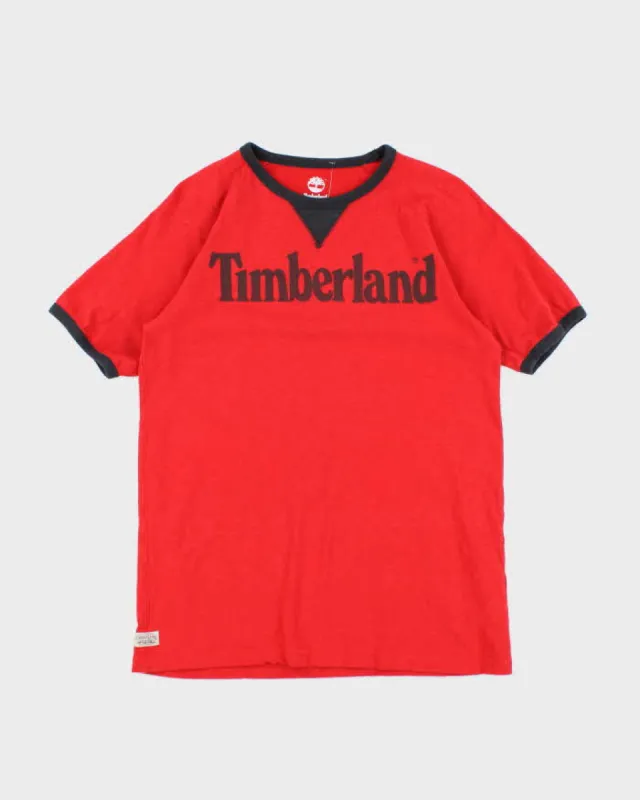 Vintage 2000's Timberland Earth Keepers Spell Out Graphic T-Shirt - M sold by Rokit