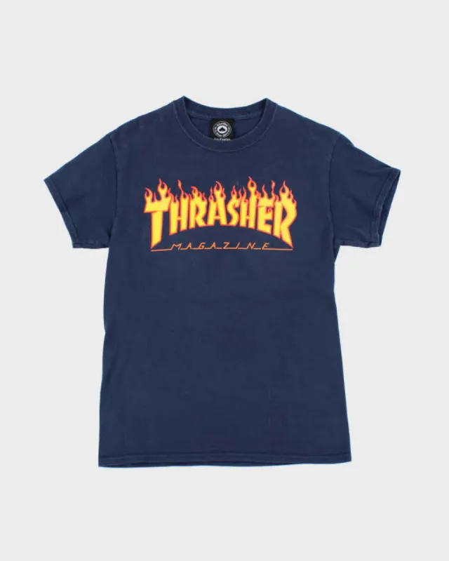 Vintage Thrasher Magazine Flame Logo T-Shirt - S sold by Rokit
