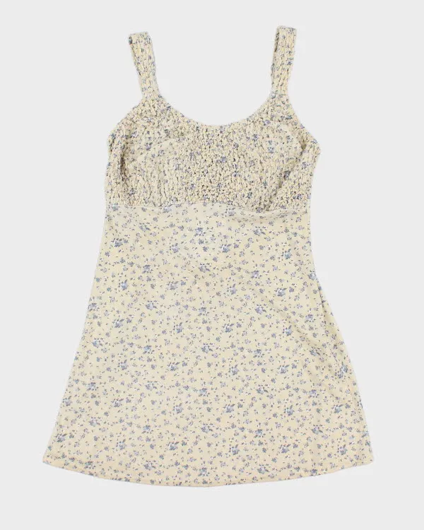 Vintage 90s Up Front Floral Dress - M sold by Rokit