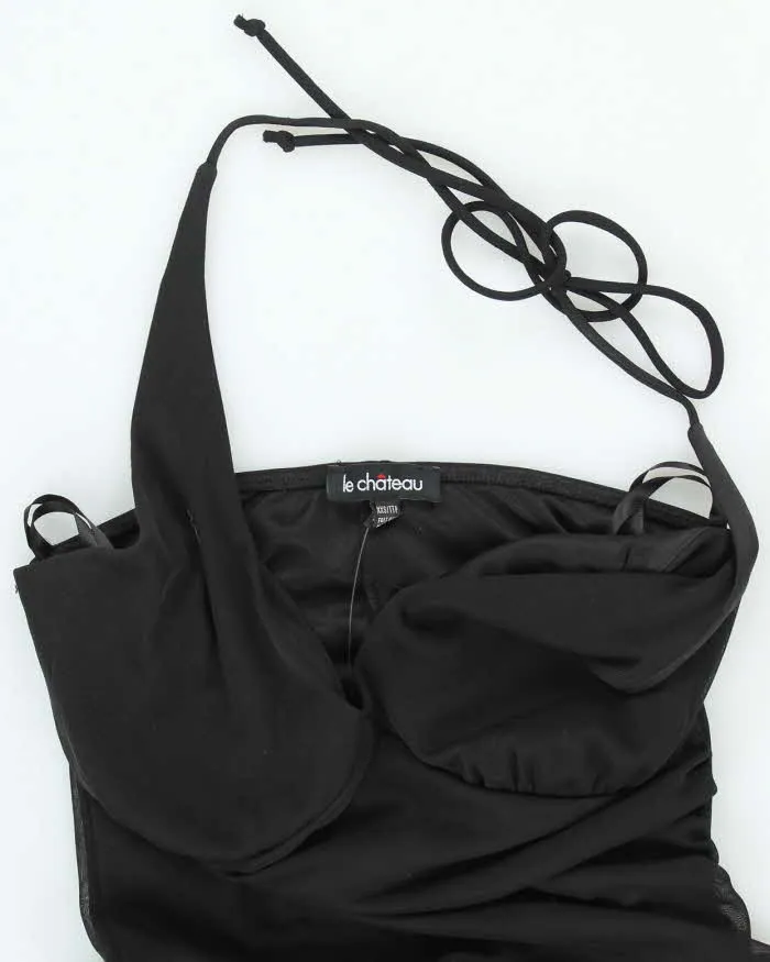 Y2k 00s Le Chateau Black Halter Neck Dress - XXS sold by Rokit product image thumbnail 4