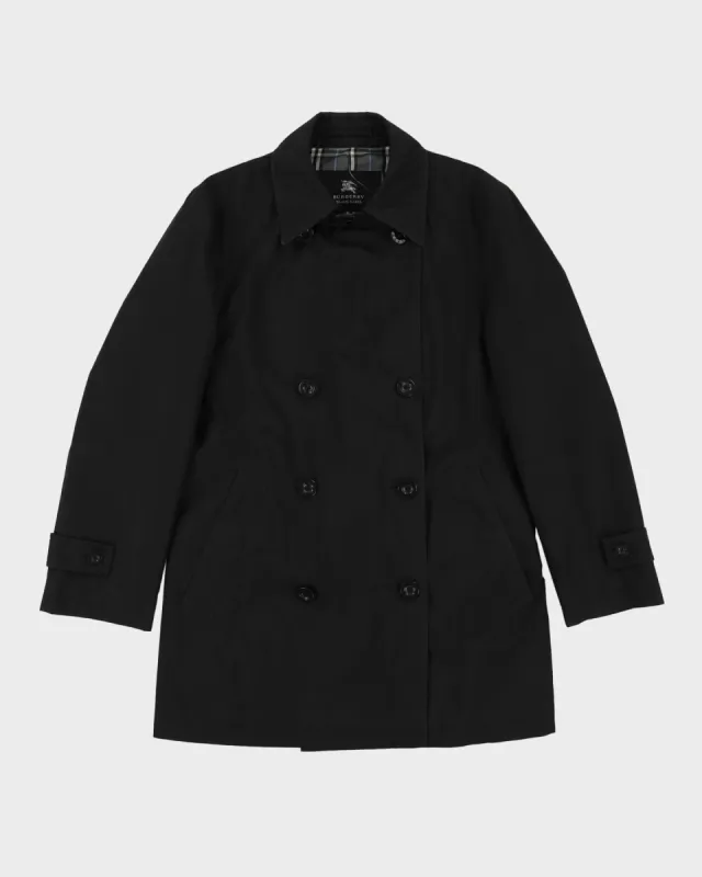 Burberry Black Label Black Raincoat Style Jacket - S sold by Rokit