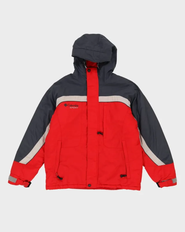 Columbia Sport Red Padded Hooded Anorak Jacket - M sold by Rokit
