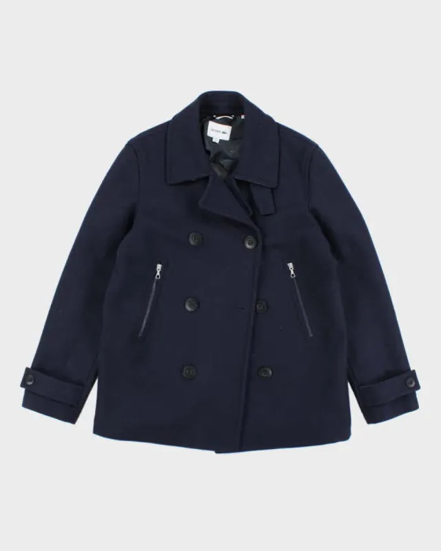 Lacoste Navy Wool Blend Jacket - M sold by Rokit