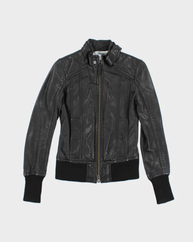 Vintage Y2k 00s Aritzia Leather Jacket - XS sold by Rokit