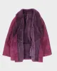 Vintage Hide Society Purple Suede Coat - XXXL sold by Rokit
