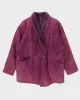 Vintage Hide Society Purple Suede Coat - XXXL sold by Rokit