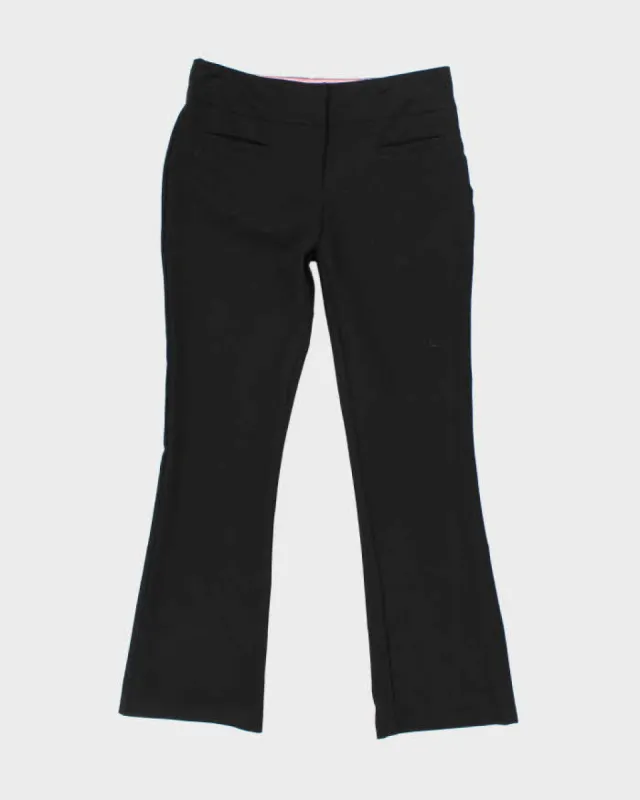 Vintage Y2k 00s Suzy Shier Black Flare Suit Trousers - S sold by Rokit