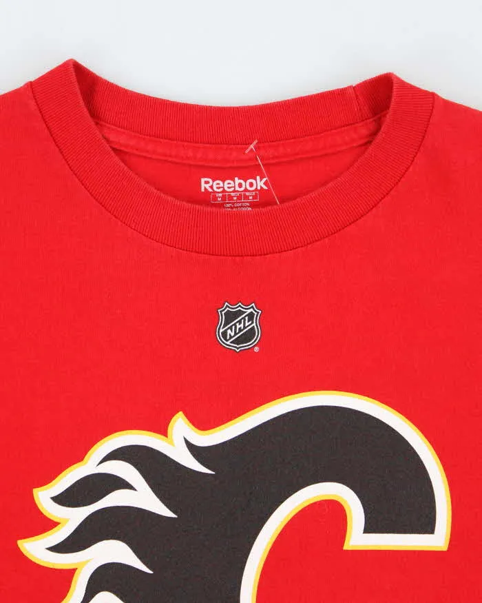 Vintage Reebok Calgary Flames NHL Logo Graphic T-Shirt - M sold by Rokit product image thumbnail 3